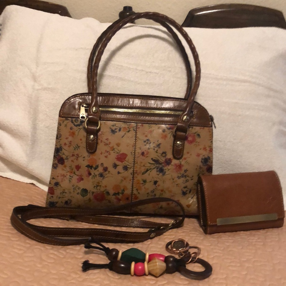 Patricia Nash bag wallet and key fob
